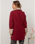 Manteau Caroline bordeaux