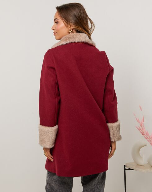 Manteau Caroline bordeaux