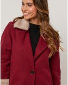 Manteau Caroline bordeaux