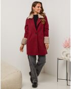 Manteau Caroline bordeaux