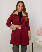 Manteau Caroline bordeaux
