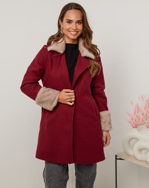 Manteau Caroline bordeaux