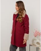 Manteau Caroline bordeaux