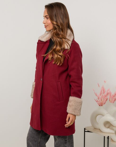 Manteau Caroline bordeaux