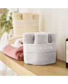 6 silberne Gästeservietten - 50x30 cm