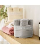 6 servilletas para invitados, color gris perla, 50 x 30 cm