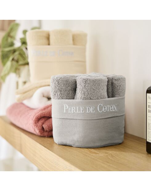 6 servilletas para invitados, color gris perla, 50 x 30 cm