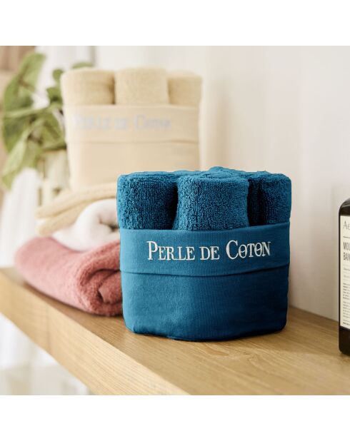 6 tovaglioli per ospiti color petrolio - 50x30 cm