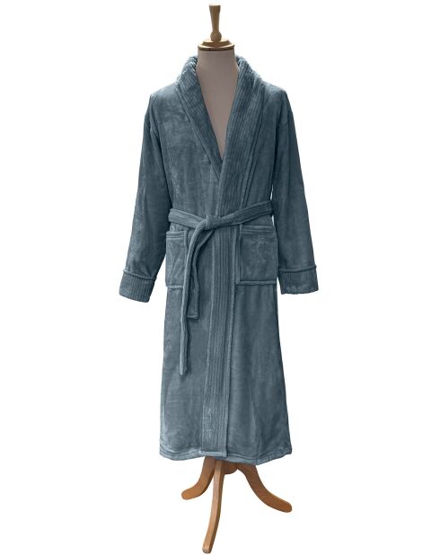 Robe de Chambre avec col & manches Jacquart orage