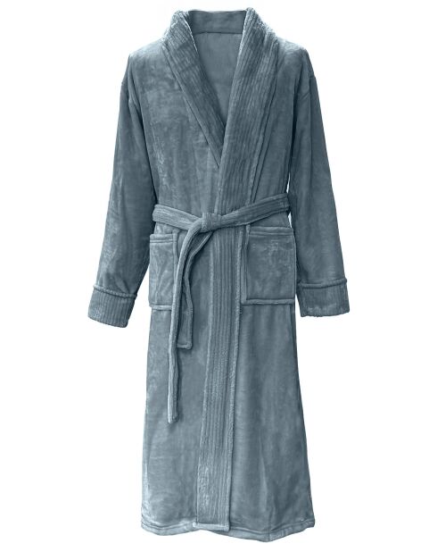 Robe de Chambre avec col & manches Jacquart orage