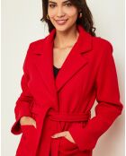 Manteau Camélia rouge