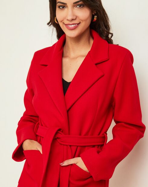 Manteau Camélia rouge