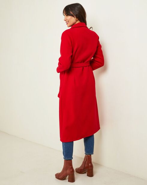 Manteau Camélia rouge