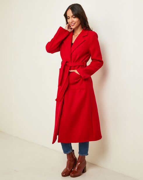 Manteau Camélia rouge