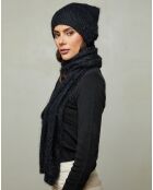 Ensemble Bonnet & Echarpe noir
