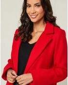 Manteau rose rouge