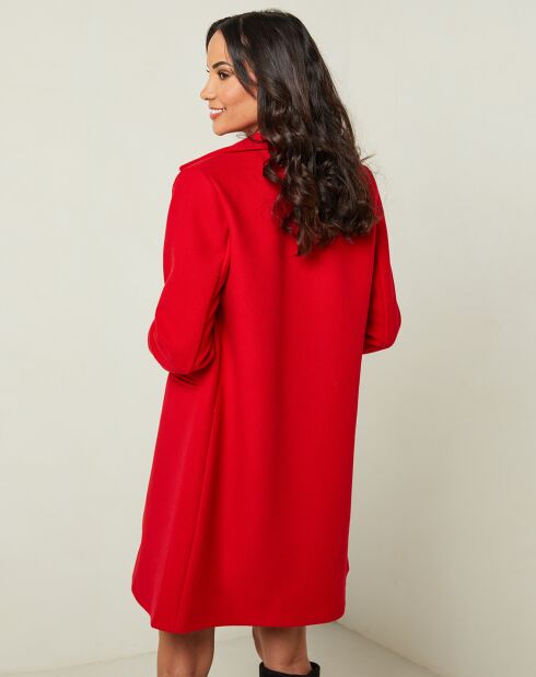 Manteau rose rouge