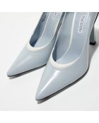 Escarpins en Cuir La Rose blue wax/powdwh - Talon 10 cm