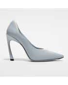 Escarpins en Cuir La Rose blue wax/powdwh - Talon 10 cm