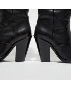 Bottes Jane noires - Talon 9 cm