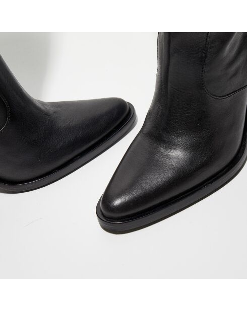 Bottes Jane noires - Talon 9 cm