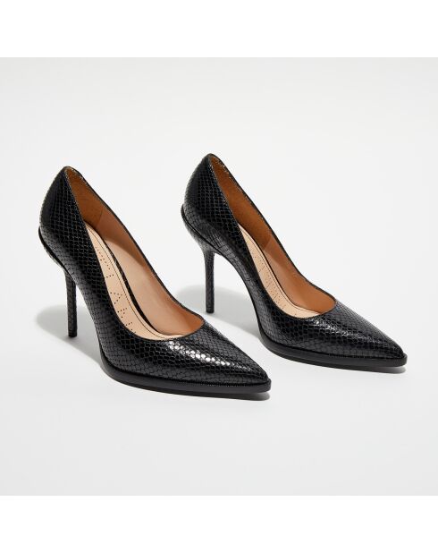 Escarpins en Cuir Jamie noirs - Talon 10 cm