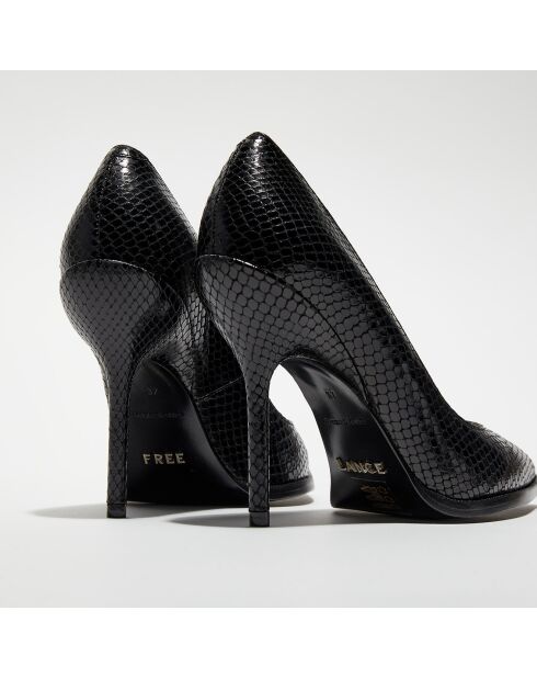 Escarpins en Cuir Jamie noirs - Talon 10 cm