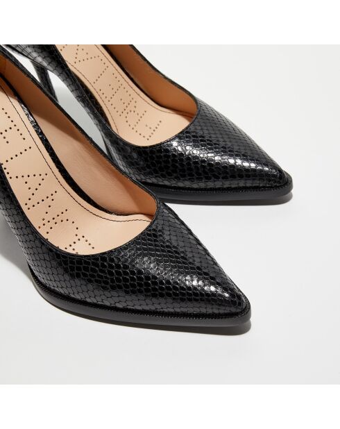 Escarpins en Cuir Jamie noirs - Talon 10 cm