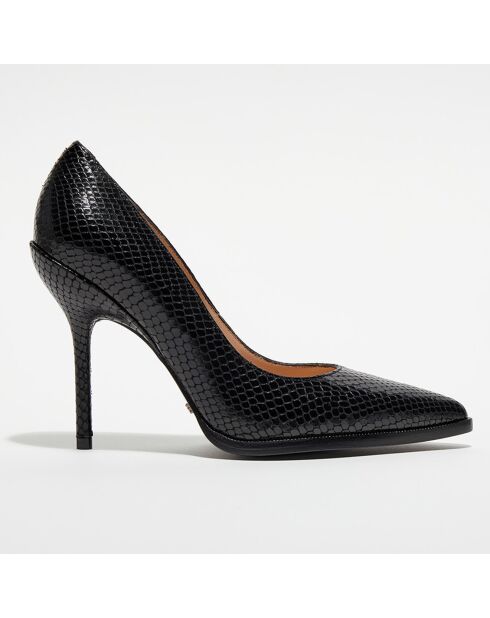 Escarpins en Cuir Jamie noirs - Talon 10 cm