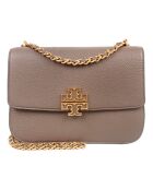 Borsa a tracolla Britten in pelle taupe - 22x16x8 cm