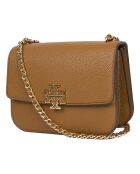 Sac bandoulière en Cuir Britten marron - 22x16x8 cm