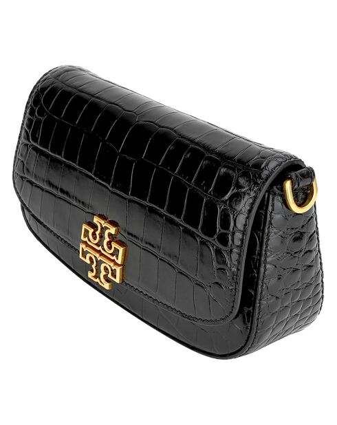 Borsa a tracolla convertibile in pelle nera Britten - 22x13x5 cm