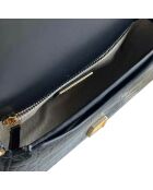 Black Britten Convertible Schultertasche aus Leder — 22x13x5 cm