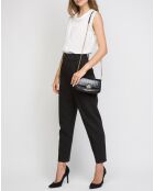 Black Britten Convertible Schultertasche aus Leder — 22x13x5 cm