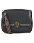 Felix schwarze Schultertasche aus Leder - 26x19x10 cm