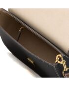Felix schwarze Schultertasche aus Leder - 26x19x10 cm