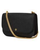 Sac bandoulière en Cuir Emerson noir - 21x17x7 cm