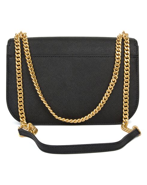 Sac bandoulière en Cuir Emerson noir - 21x17x7 cm