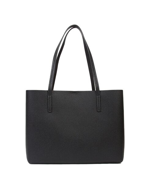 Zwarte leren draagtas van Blake - 33x25x11 cm