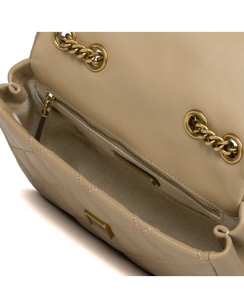 Willa Schultertasche aus Mandelleder - 17x24x8 cm