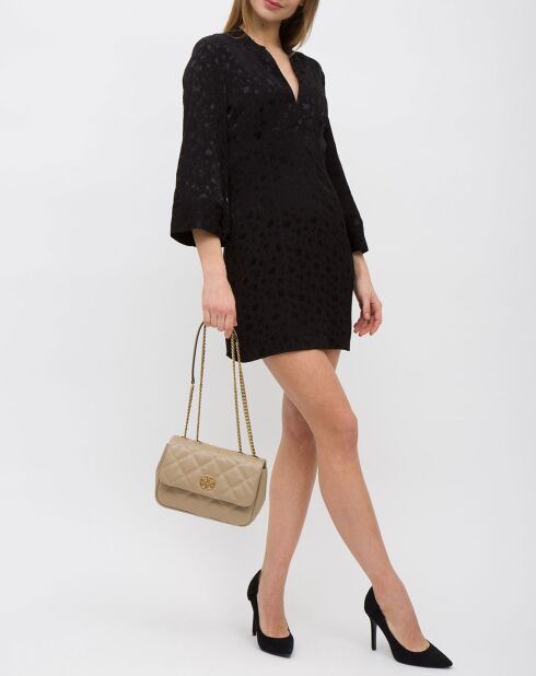 Willa Schultertasche aus Mandelleder - 17x24x8 cm