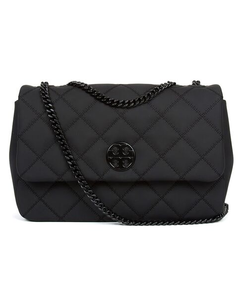 Willa Schultertasche aus mattem Leder, 29 x 20 x 10 cm