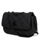 Willa Schultertasche aus mattem Leder, 24 x 18 x 4 cm