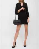 Willa Schultertasche aus mattem Leder, 24 x 18 x 4 cm