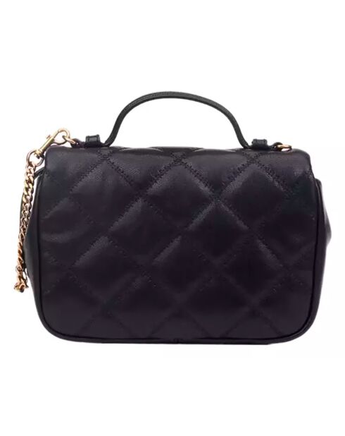 Kleine schwarze Willa Lederhandtasche - 23x17x8 cm