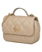 Petit sac à main en Cuir Willa amande - 23x17x8 cm