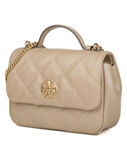 Bolso pequeño de piel Almond Willa - 23x17x8 cm