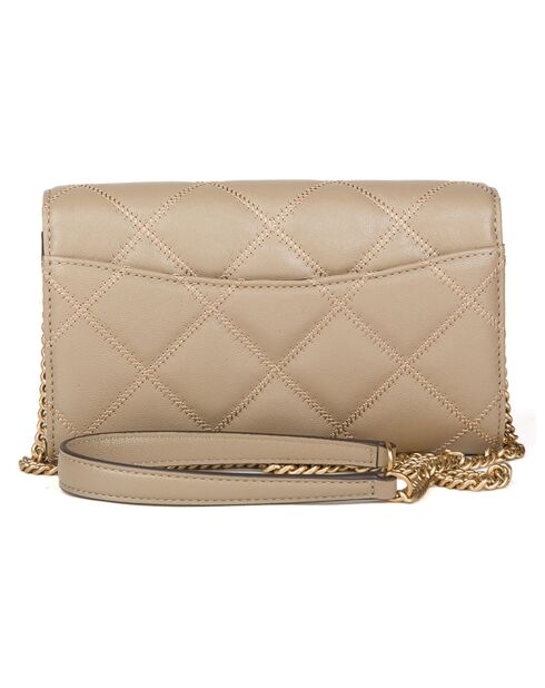 Willa beigefarbener Lederbeutel - 20x12x5 cm