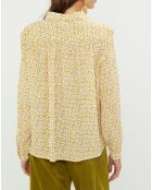 Chemise Lena à fleurs cardamone