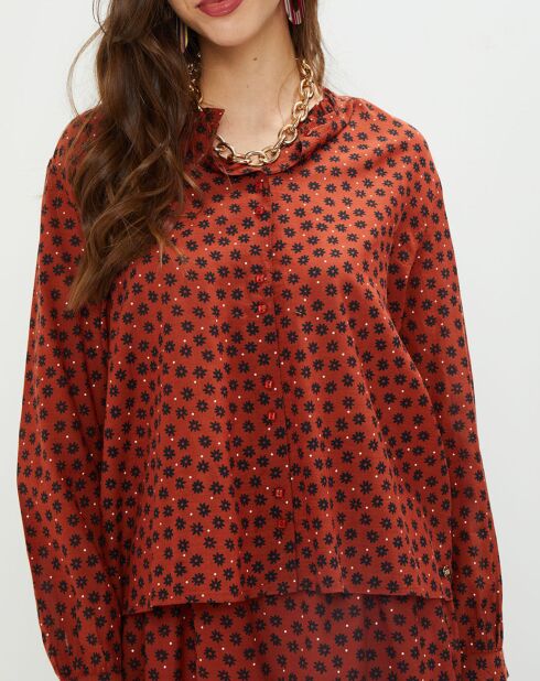 Chemise Maia imprimée cerise